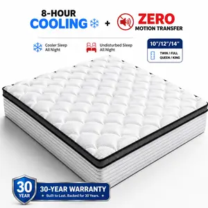 10/12/14 IN TWIN FULL QUEEN KING-5-layer design，Memory Mattress with Independent Springs, High rebound sponge, Motion Isolation and Firm Edges, 0 motion transmission,Cool down by 6 ℃, Cool for 8 hours，Medium Firmness, CertiPUR-US Certified