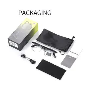 smart glasses New Dual Motherboard Wireless Glasses with Magnetic Charging,Classic Transparent TR90 Frame & Gradient Polarized Lenses -Exudes Premium Quality. Smart Eyewear Phone Bluetooth Device Portable