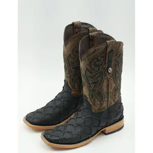 LA HERRADURA MENS CLON NEGRO MATTE SQUARE TOE BOOT