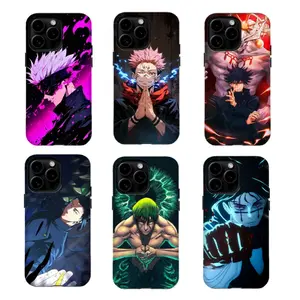 Jujutsu K-Kaisen Anime Phone Case Satoru Gojo Yuji Itadori Megumi Fushiguro & More Shockproof Protective Cover Compatible for iPhone 17 16 15 14 13 12 11 and for Samsung Galaxy S21-S25 Perfect Gift for Friend