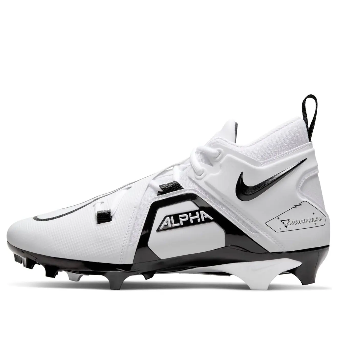 Men's Nike Alpha Menace Pro 3 'White Black' CT6649 100 Football Cleat Sports Trainers