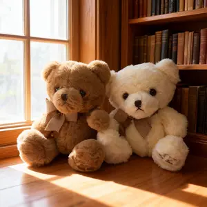 Teddy Bear Plush Toy stuffed animals plushies toys girl toy with Bow Expressive Eyes Wedding Gifts Home Decorations Birthday Gifts for Kids and Adults#Plush Fable
