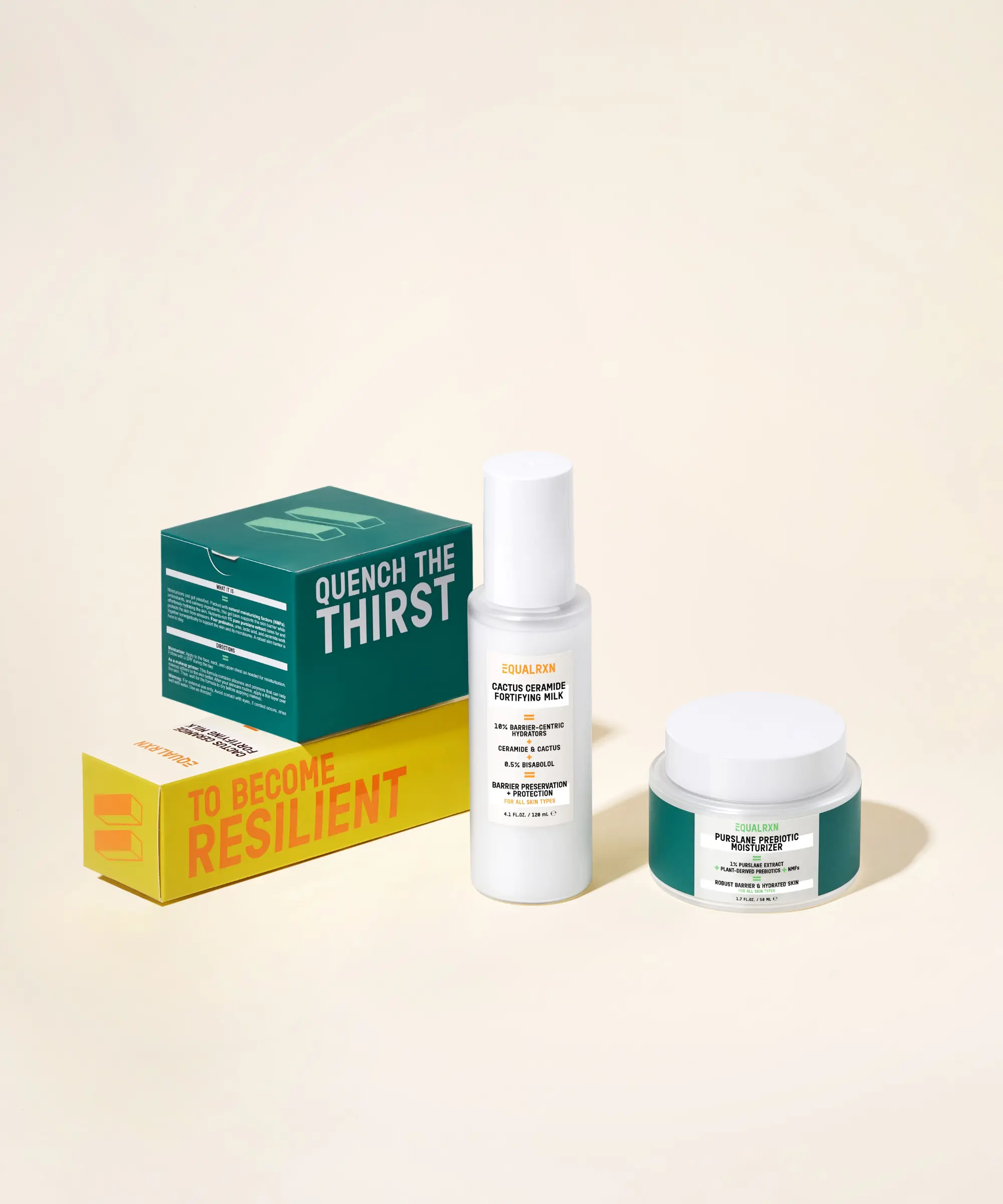 Hydration Recharge Bundle (Purslane Prebiotic Moisturizer + Cactus Ceramide Fortifying Milk)
