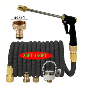 High Pressure Garden Hose, Expandable Magic Hose For Garden Watering And Cleaning, US3/4 Joint Sprinkler Head, Sprinkler Device, Flexible Hose, Garden Hose Connector
