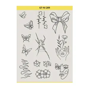 Tattoo Transfer Paper Roll with Pre-Drawn Designs, Easy Application for Temporary Tattoos, Skin Safe and Durable for Creative Art