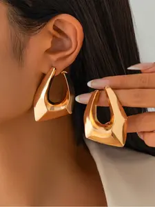 Irregular Geometric Design Dangle Earrings, Fashionable Jewelry for Women, Trendy All-match & Exquisite Jewelry for Birthday Gift