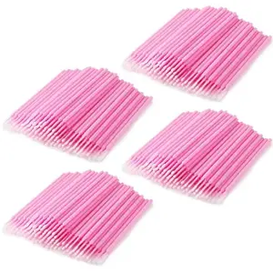 25Count  Micro Swabs for Eyelash Extensions,Micro Applicators Brushes Disposable Lash Swabs Mascara Brush - 1.5mm/2mm/2.5mm