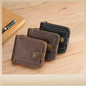 Minimalist Men's Bifold Wallet with RFID Blocking Technology, Slim and Compact Design for Front Pocket, Perfect for Daily Use and Storing Essential Identification