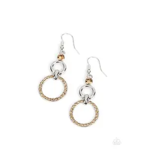 Paparazzi Earring ~ Bauble Bliss - Brown