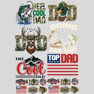 Dad Mini premade DTF gang sheet- 18 prints, Top menswear Summer Streetwear Tshirt