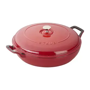 STAUB Enameled Cast Iron Braiser, 3.5-qt, Made in France