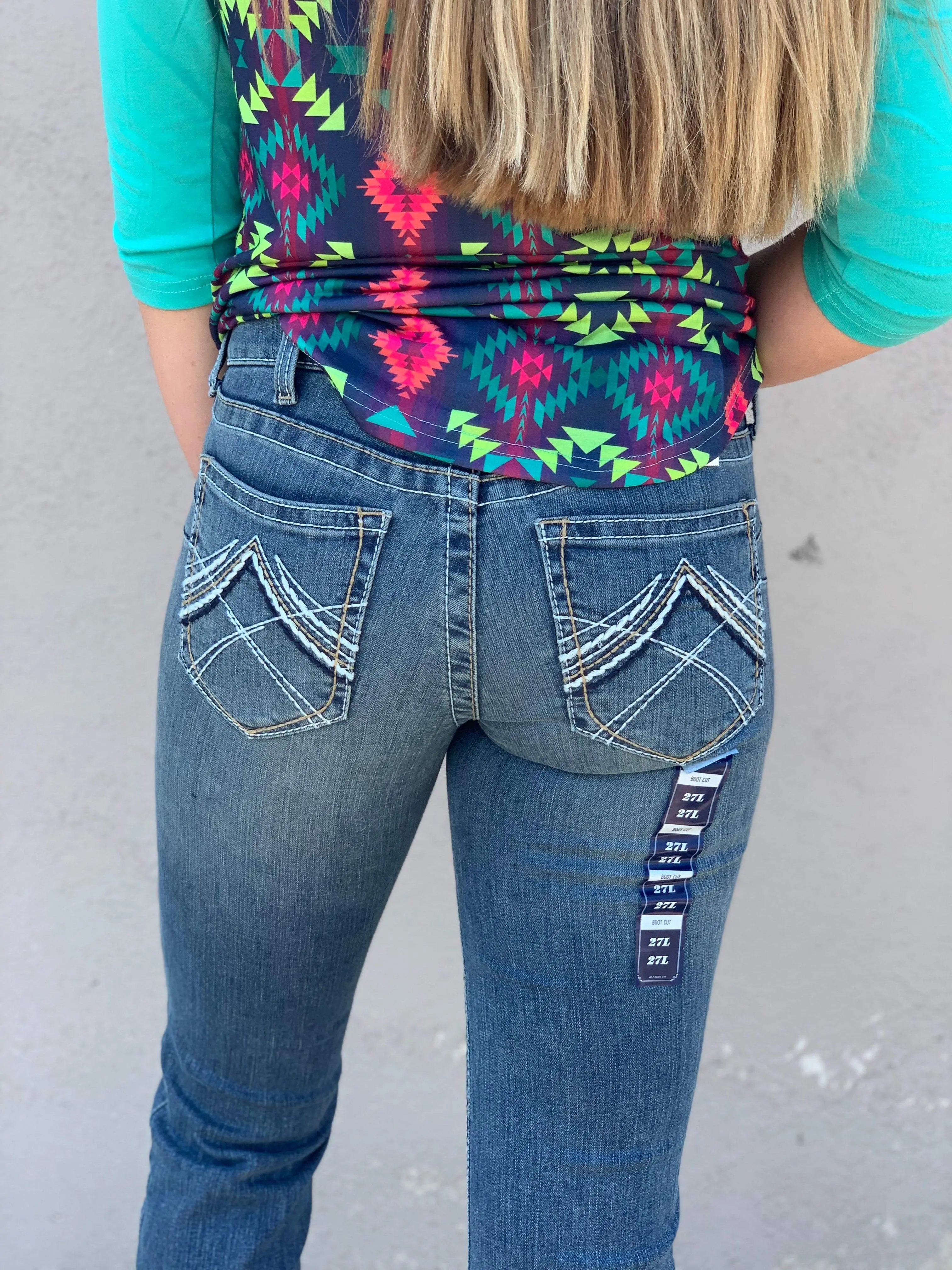 Women's Ariat R.E.A.L Whipstitch Rainstorm Jeans