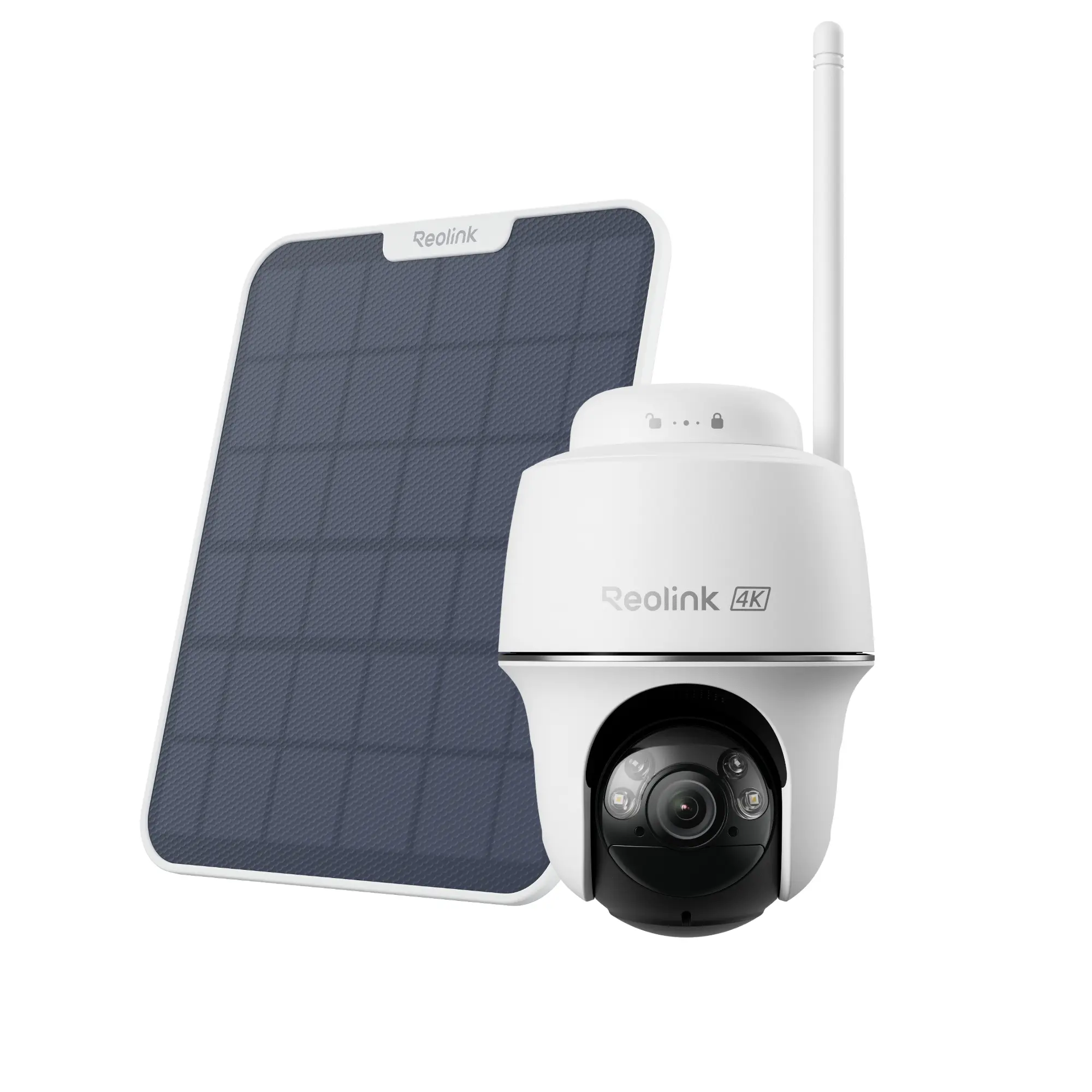 Reolink Argus PT Ultra 4K 8MP Battery Wi-Fi Solar Security Camera, 360° Pan&Tilt, Smart Detection, 2-Way Audio, Local Storage
