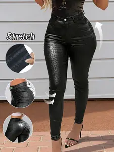 Women's Leopard Print High Waist Sports Leggings, Casual Comfy Breathable Skinny Pants for Yoga Gym Workout Running, Ladies Sportswear for All Seasons, High Waisted Leggings