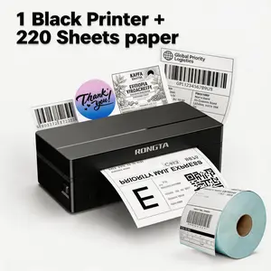 RONGTA Portable Handheld Thermal Label Maker+4''x6'' Thermal ShippIng Label