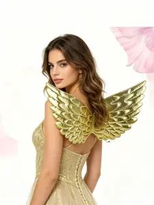 Women's Fashion Accessories Wings Set, Glittering Laser Texture, Party Photo Props, Holiday Costume Decorations, Stylish and Eye-Catching
