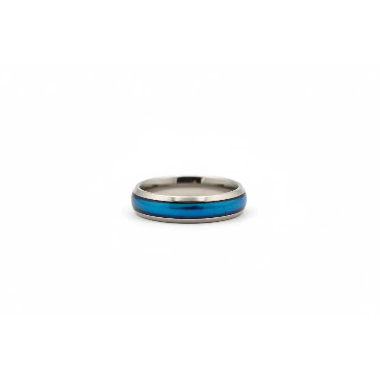 Unisex Rainbow Anodized Colorful Stainless Steel Rings - Daily, Never Fades, Waterproof, Hypoallergenic, Great Everyday Wear Jewelry with 12 Styles, Sizes 6-13, Unisex Ring, Band, Blue Band, Plain Surface, Smooth Polished Interior, Pink Band