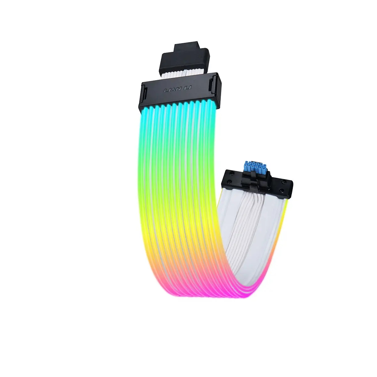 Lian-Li Strimer Wireless 12+4-Pin Addressable RGB GPU Power Extension Cable, 12 Light Guides
