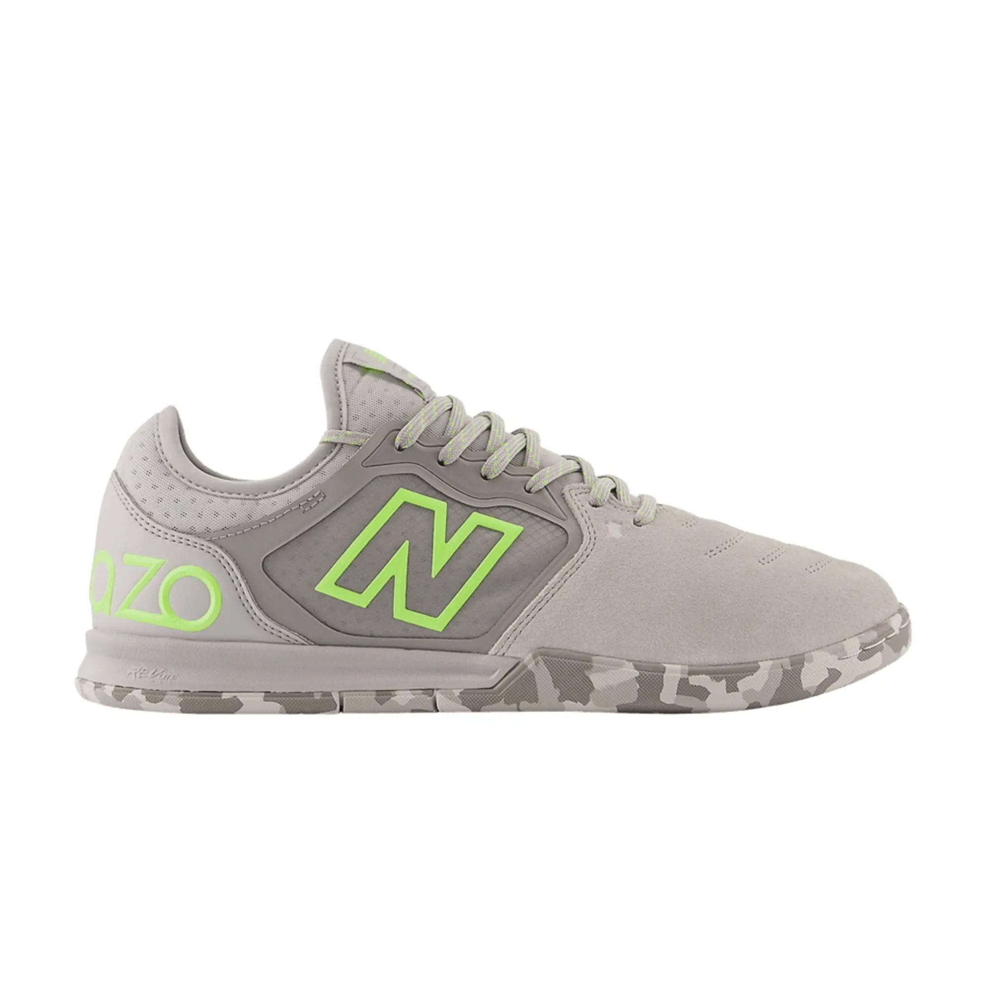 New Balance Audazo V5+ Pro Suede IN Indoor Soccer Shoes Futsal Shoes Premium Suede Upper Lace-Up Indoor Court Football Shoes Non-Marking Rubber Outsole Cushioned Midsole Lightweight Performance Training Shoes Adult Unisex