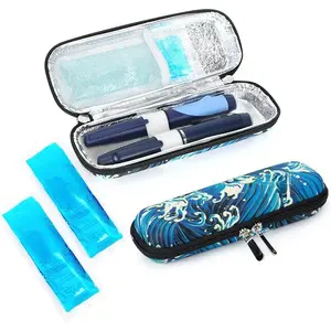 Insulin Cooler Travel Case - Handy Medication Insulated Diabetic Carrying Cooling Bag for Insulin Pen with 2 Cooler Ice Pack