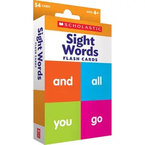 Scholastic Sight Words Flash Cards – Early Learning Educational Cards for Kids