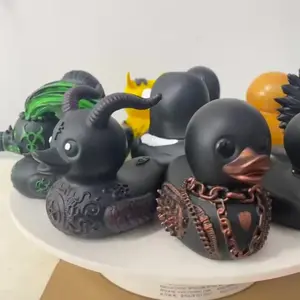 Halloween Satanic Duck Statue, Gothic Artistic Decorative Figurine for Home & Office, Unique Gift for Halloween Lovers, Perfect Party Table Centerpiece