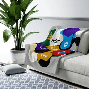 Crypto Fleece Blanket, Cozy Cryptocurrency Blanket, Gifts for Tech Lovers, Warm Throw Blanket for Home, Perfect for Winter