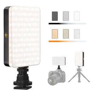 Portable LED Photography Light, Rechargeable LED Video Light with 3 Light Modes, Adjustable LED Outdoor Shooting Fill Light for Live Streaming, Photography & Video Recording, Tripod Light, Lighting, LED Lights