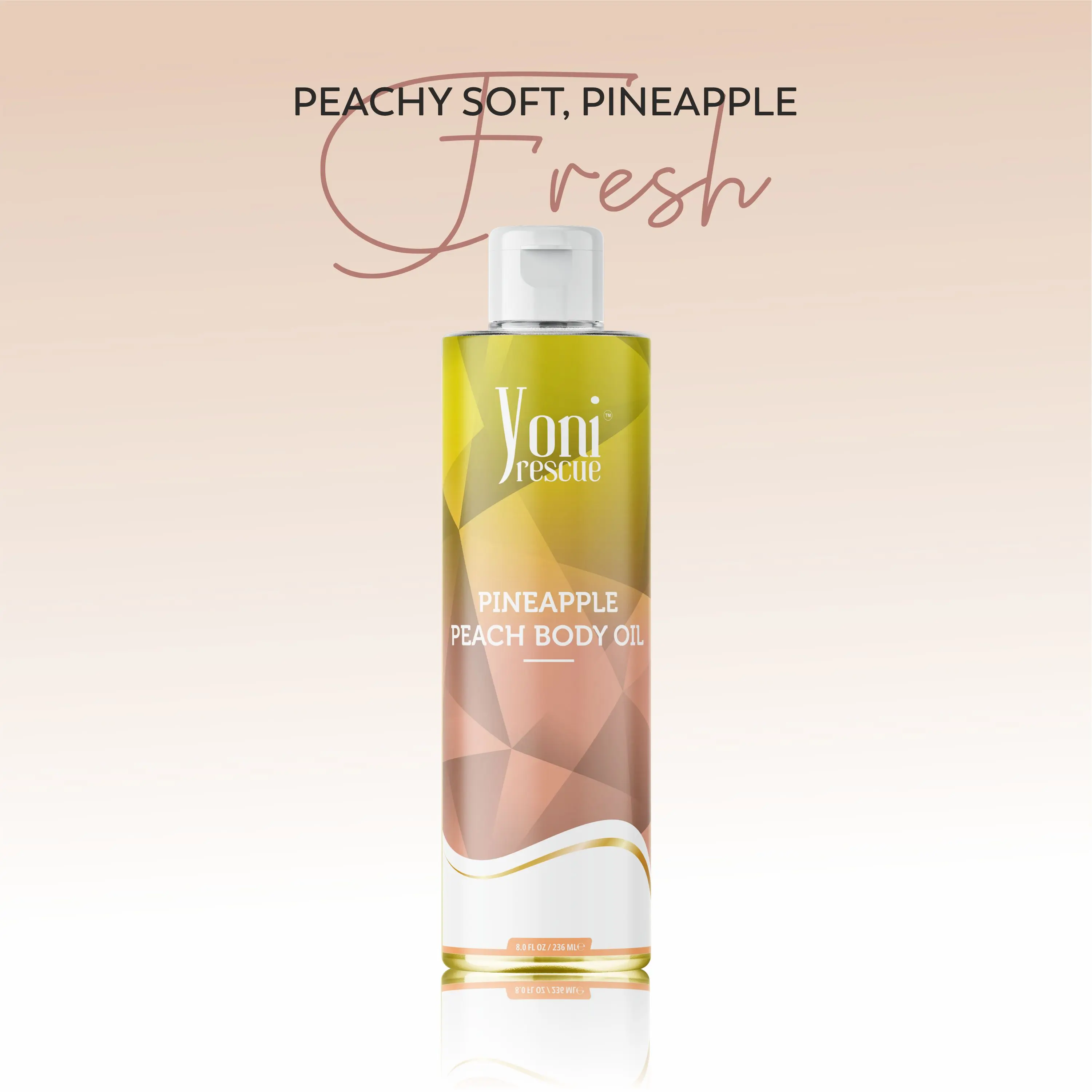 Pineapple Peach Body Oil, 4oz, with Apricot, Jojoba, Avocado Oils & Vitamin E Oil, Fast-Absorbing, Nourishes and Hydrates Skin, Body Care, jasmine and saffron layer Fragrance Moisturizer Hydrating