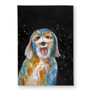 212 MAIN Abstract Art Labradoodle Door Mat - CODM1724Q9IFF7, 17x24 in, Indoor-Outdoor Household Textile, Unique Home Decor Accessory