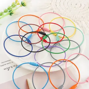 Keychain Wire Rope, 10pcs/set Colorful Keychain Wire Rope, DIY Keychain Accessories for Jewelry Making, DIY Jewelry Making Supplies, Keychain Attachment