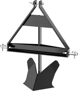 YITAMOTOR Middle Buster Cat 1 Cat 0,3 Point Quick Hitch Tractors, Furrows and Harvests Potatoes, Black  Organiser