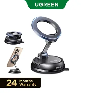 UGREEN Vacuum Magnetic Car Phone Holder,Car Phone Mount, 360° Adjustable for MagSafe Car Holder Foldable Suction Phone Mount for Car, for Garmin GPS/Mirror/Smooth Surface, for iPhone 17 16 Pro Max 15, and Android,tiktokshopmemorialday