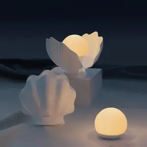 Augelight Shell Shape Nightlight Unique Design minimalist table lamp LED Night Light with Shell Shape