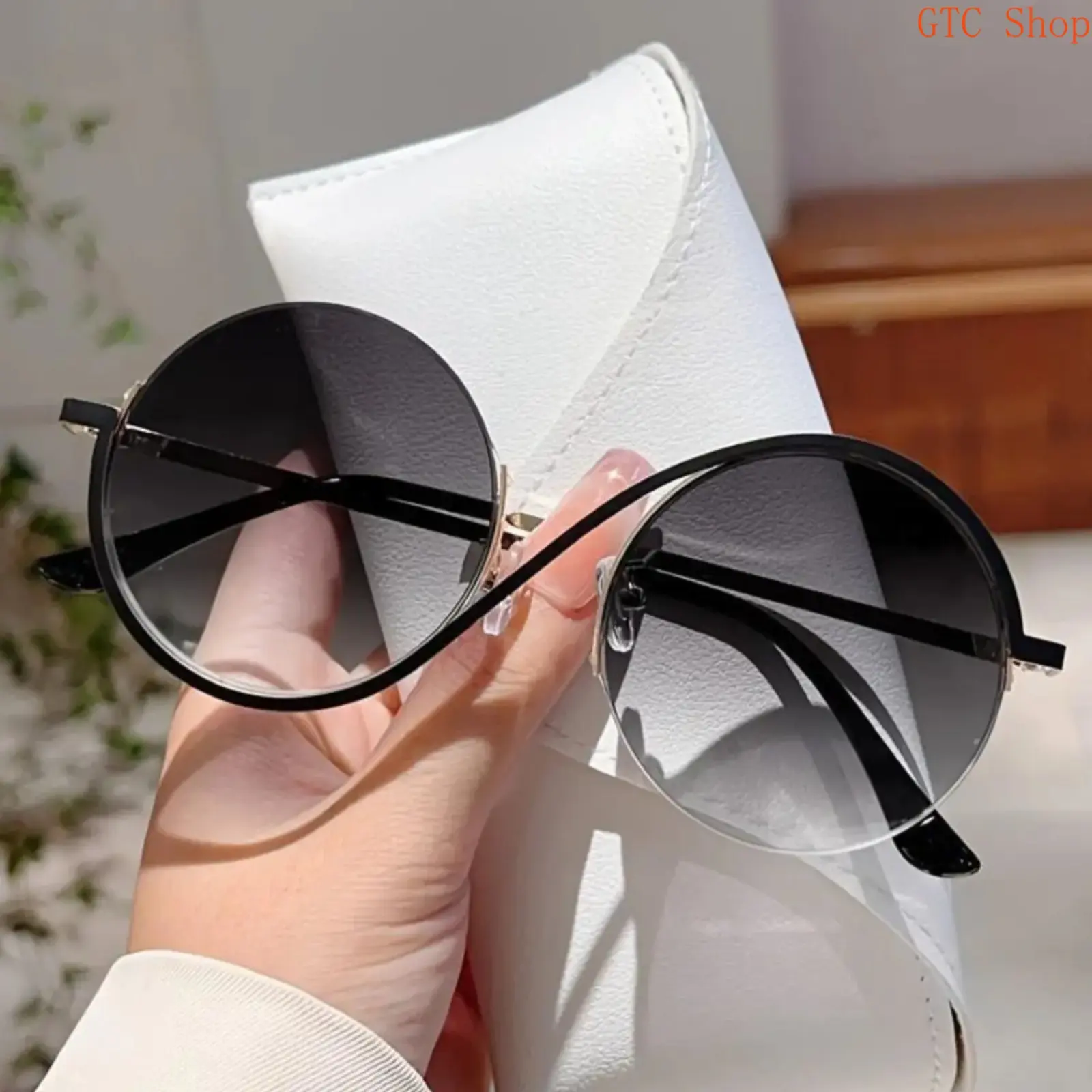 1 Pc Full Frame Oversize Round Sunglasses for Women, Viral Minimalist Aesthetic Eyewear, Premium Texture Lightweight Durable Frame, Stylish Pink Multicolor Design, Elegant Casual Shades, Accessories for Women for Daily Travel Outdoor Sports Use