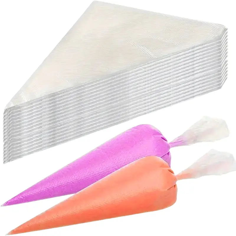 20-200Pcs Disposable Pastry Bags - Cake Decorating Supplies, cake decoration supplies, Home Baking Supplies, Pastry Decorating Tools & Baking Accessories, Leak-Proof Icing Bags for Piping, Cookie Making, and Kitchen Crafts