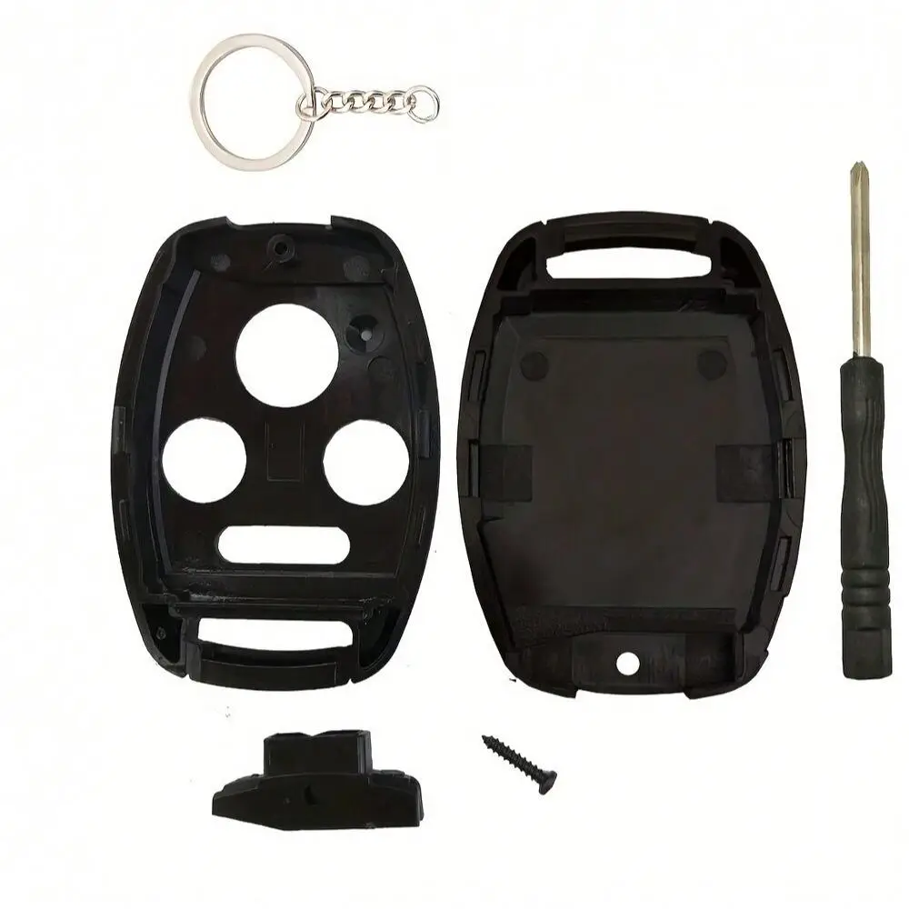 Car Key Fob Shell Case, Automotive Keyless Entry Remote Shell Case, Fits for Honda 2003-2012, Accord, 2006-2013, Civic EX, 2009-2015, Pilot, 2005-2006