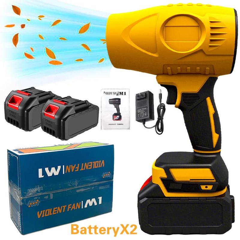 Cordless Turbo Jet Leaf Blower – High-Power Brushless Motor, Violent TurboFan for Car Drying, Dust Cleaning & Snow Removal – Handheld & Lightweight for Outdoor & Garage Use