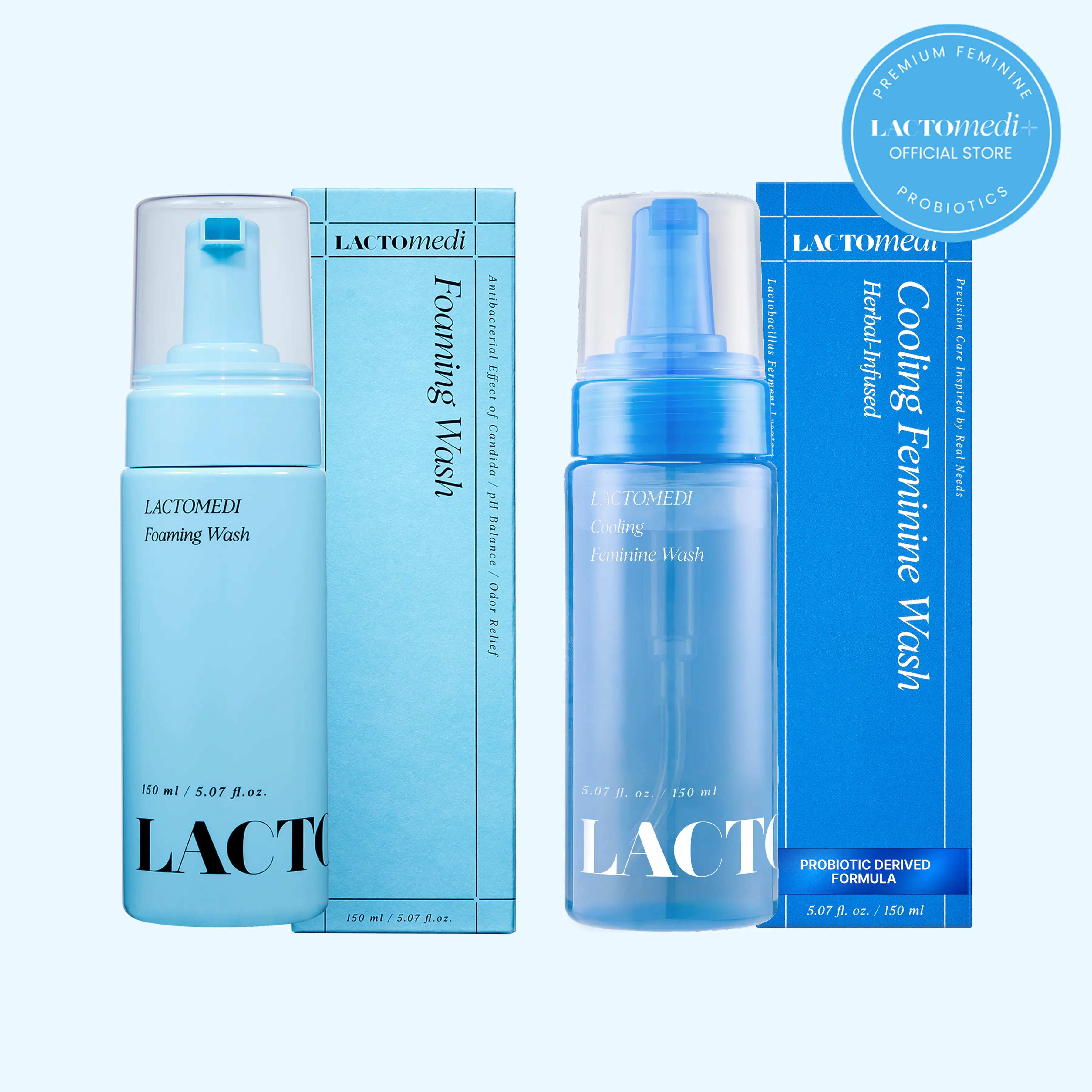 [LACTOMEDI OFFICIAL] Foaming Wash Duo - Cooling & Gentle Intimate Cleansing Set