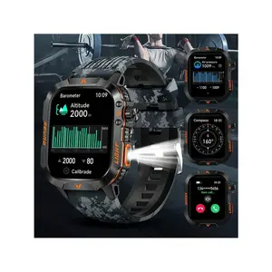 2024 New Smart Watch (Call/Call) Heart Rate Blood Pressure Sleep Monitoring Outdoor Sports Watch LED Flashlight Altimeter Barometer 100+ Sports Mode 600mAh Battery Multimedia Message Check Weather Pedometer Fitness Tracker For Android IPhone Gift