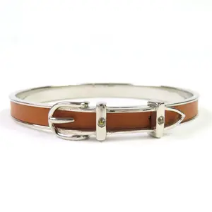 Pre-owned HERMÈS Others Small Leather Goods Hermes Saintur Belt motif Bangle Bracelet