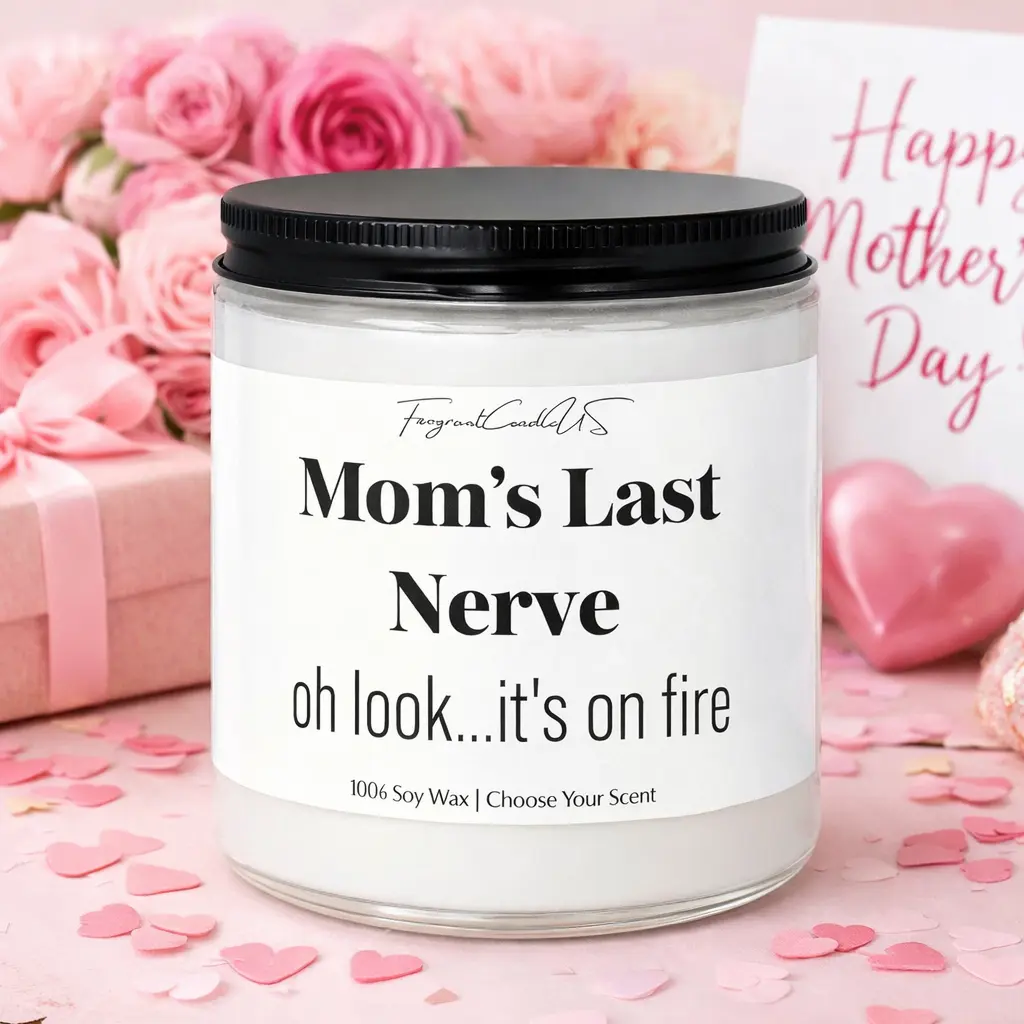 Mother's day gifts ideas, mom candles, Mom Last Nerve Candle, Mom gifts, Tiktok Trendy Birthday gifts for mom, Candles for mom, Mothers day candle, stepmom gifts from daughter, perfect mom gift, adult humor scented candle, mothers day decor, Mom candle,