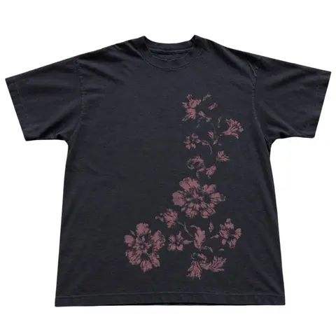 The Pink Floral Graphic T-Shirt, Vintage Flower Tee, Cottagecore Botanical Shirt, Gift For Woman, Gift For Men, Womenswear Top Underwear Streetwear, Trending Shirt