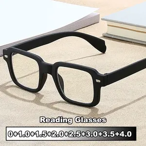 Unisex Blue Light Blocking Presbyopic Glasses Fashion Ladies Square Reading Glasses Men Women Stylish Hyperopia Eyeglasses