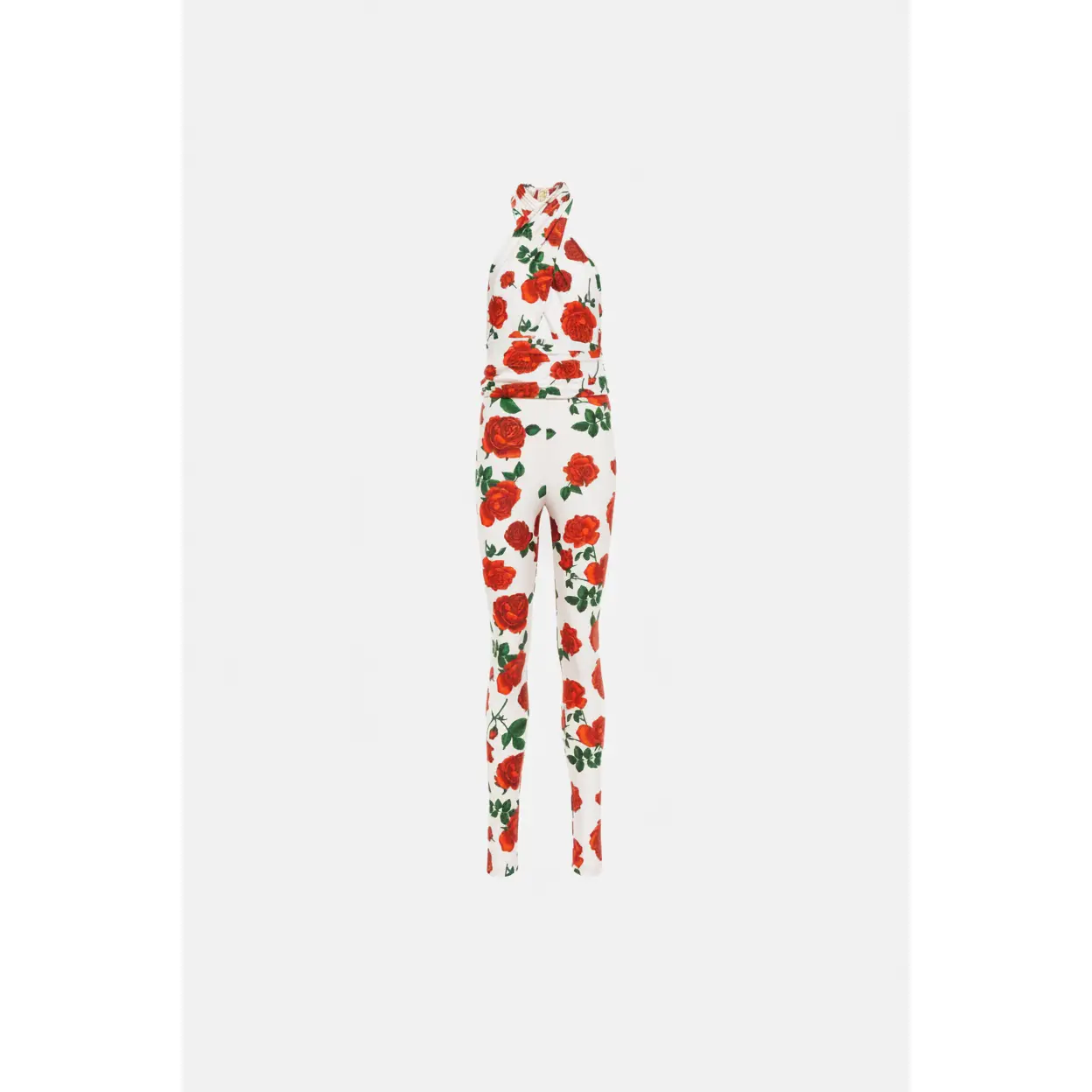Saint Laurent Rose Jersey Jumpsuit  — T1
