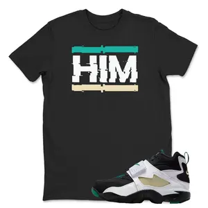 HIM Sneaker Shirt White to Match Diamond Turf Emerald, Matching Shirt Air Diamond Turf Emerald T-Shirt