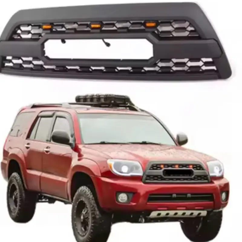 Style Grill Front Grille with LED Matte Black Finish and Lettering 2006-2009 4RN