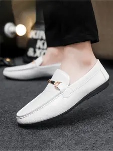 Men's Loafers Classic Fashion Comfort Soft Sole Slip-On Lightweight Driving Shoes, Versatility and Comfort Bean Shoes
