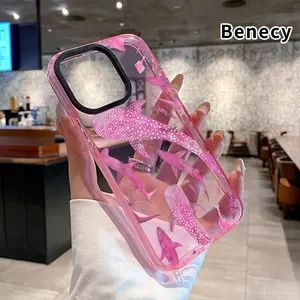 Case for iPhone 17 Pro Max 16 15 Plus Air 14 13 12 11 Marine Life Ink Art Sharks Non-Yellowing Shockproof Soft Silicone Transparent Cover