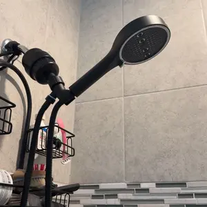 Powerful 6-Mode Handheld Shower Head High Pressure Water Spray with Rainfall Massage Pulse Spray Hybrid Bubble Patterns Premium ABS Material Wall Mount Showerhead Modern Bathroom Upgrade Ideal Summer Shower Accessory Perfect Holiday Gift